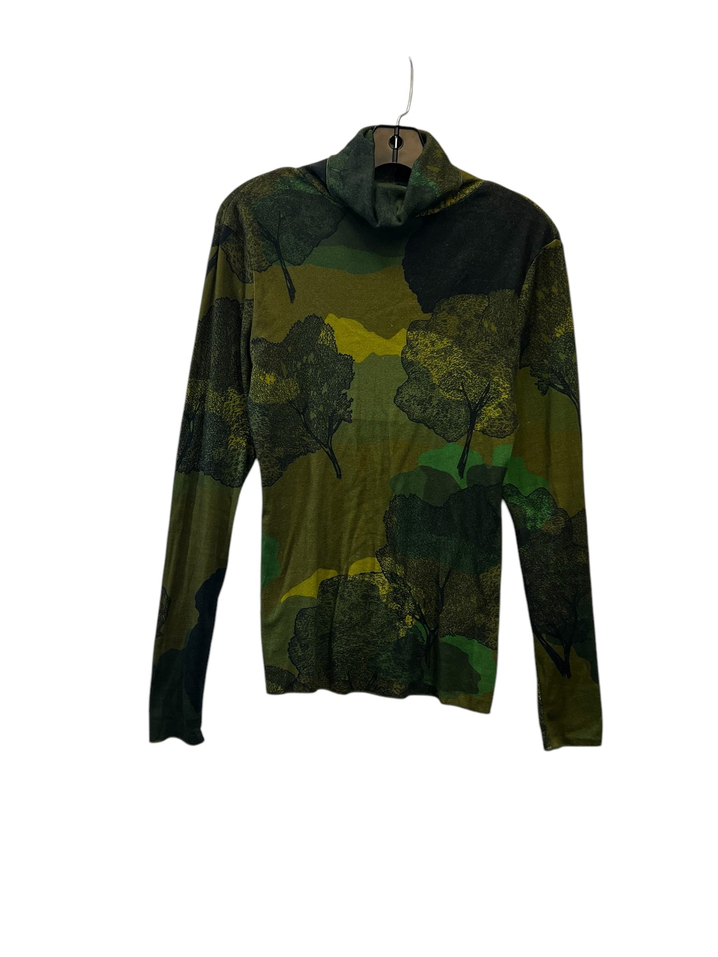 Top Long Sleeve Designer By Soeur In Black & Green, Size: S