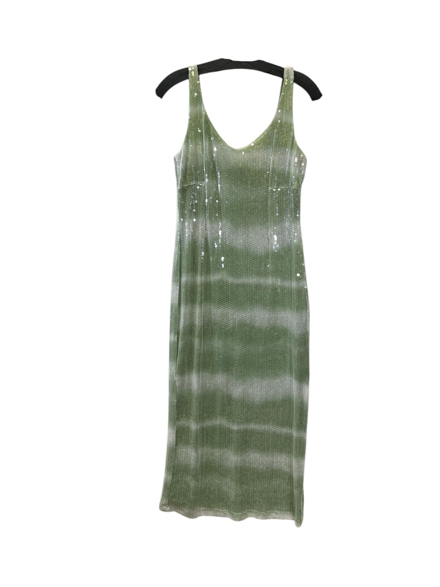 Dress Designer By Carokine Constas In Green & White, Size: S