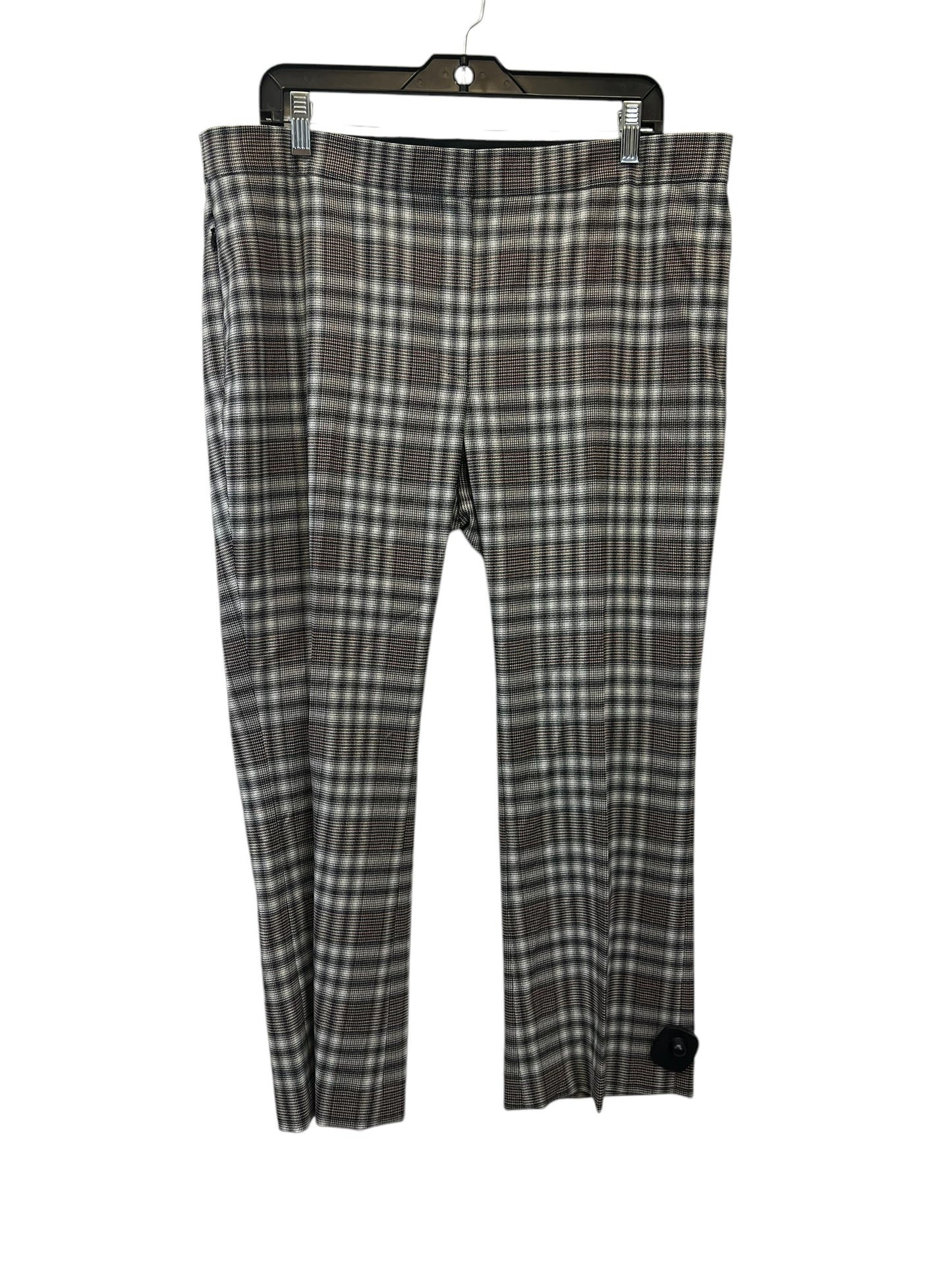 Pants Designer By Hugo Boss In Plaid Pattern, Size: 12