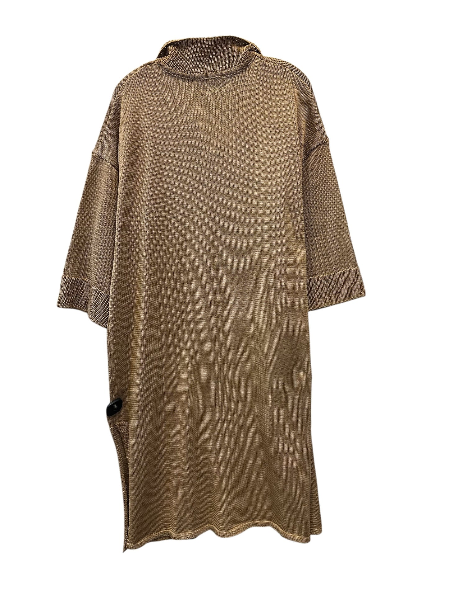 Dress Sweater By Zara In Tan, Size: L