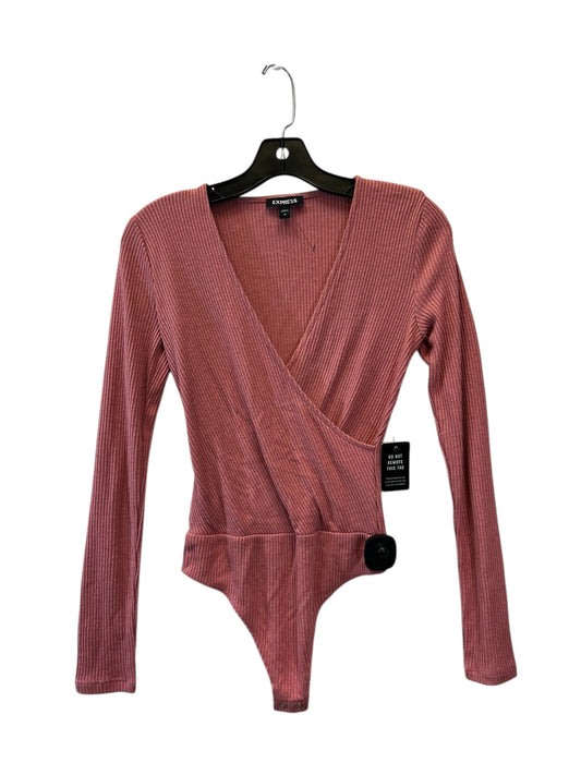 Bodysuit By Express In Pink, Size: Xs