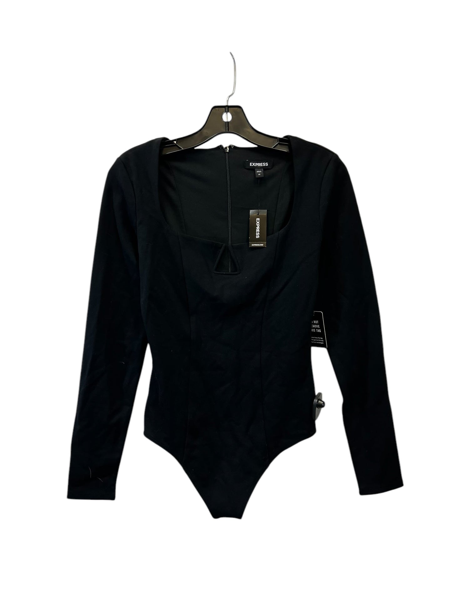 Bodysuit By Express In Black, Size: Xs