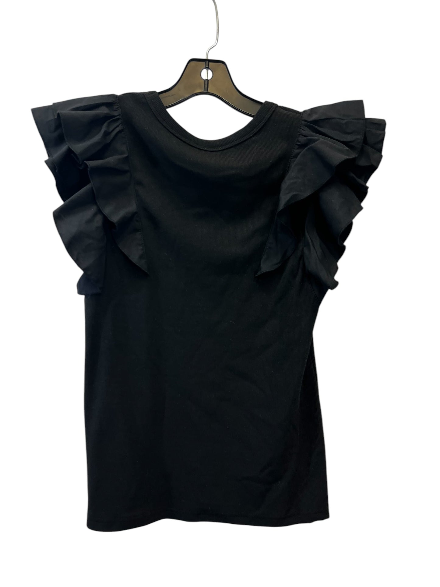 Top Short Sleeve By Clothes Mentor In Black, Size: M