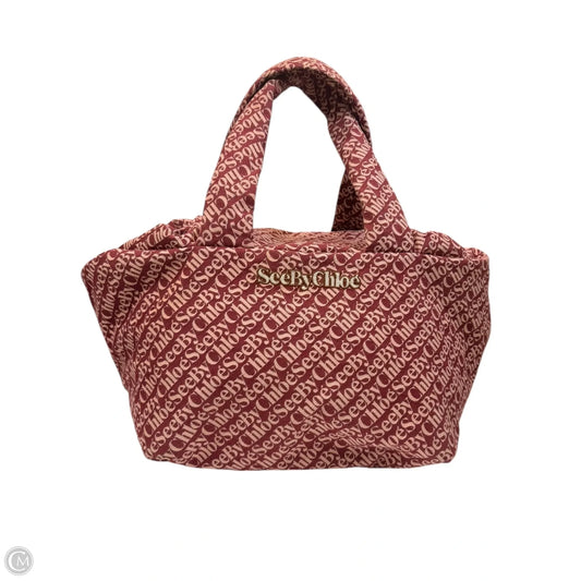 Tote Designer By See By Chloe, Size: Large