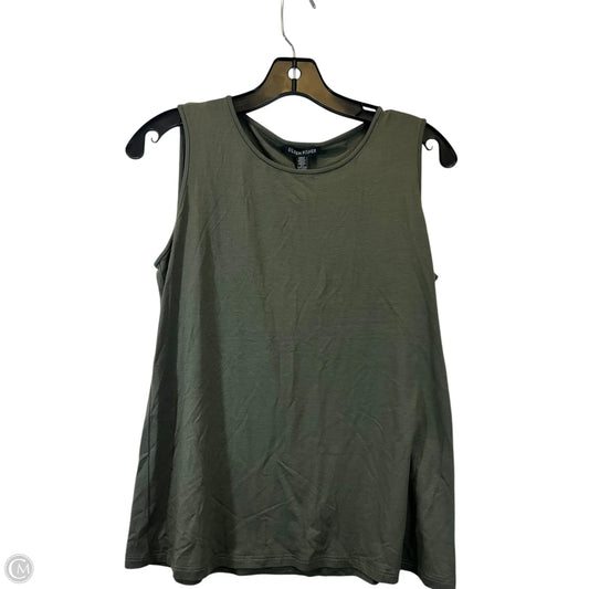 Top Sleeveless Designer By Eileen Fisher In Green, Size: Xs