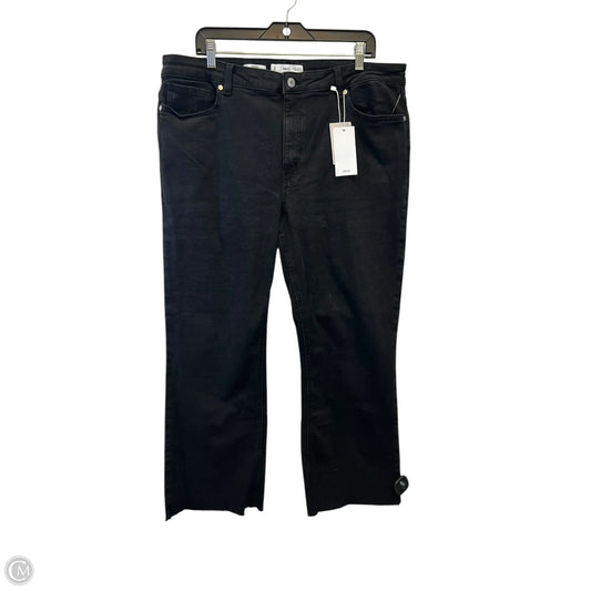 Jeans Flared By Mng In Black, Size: 18
