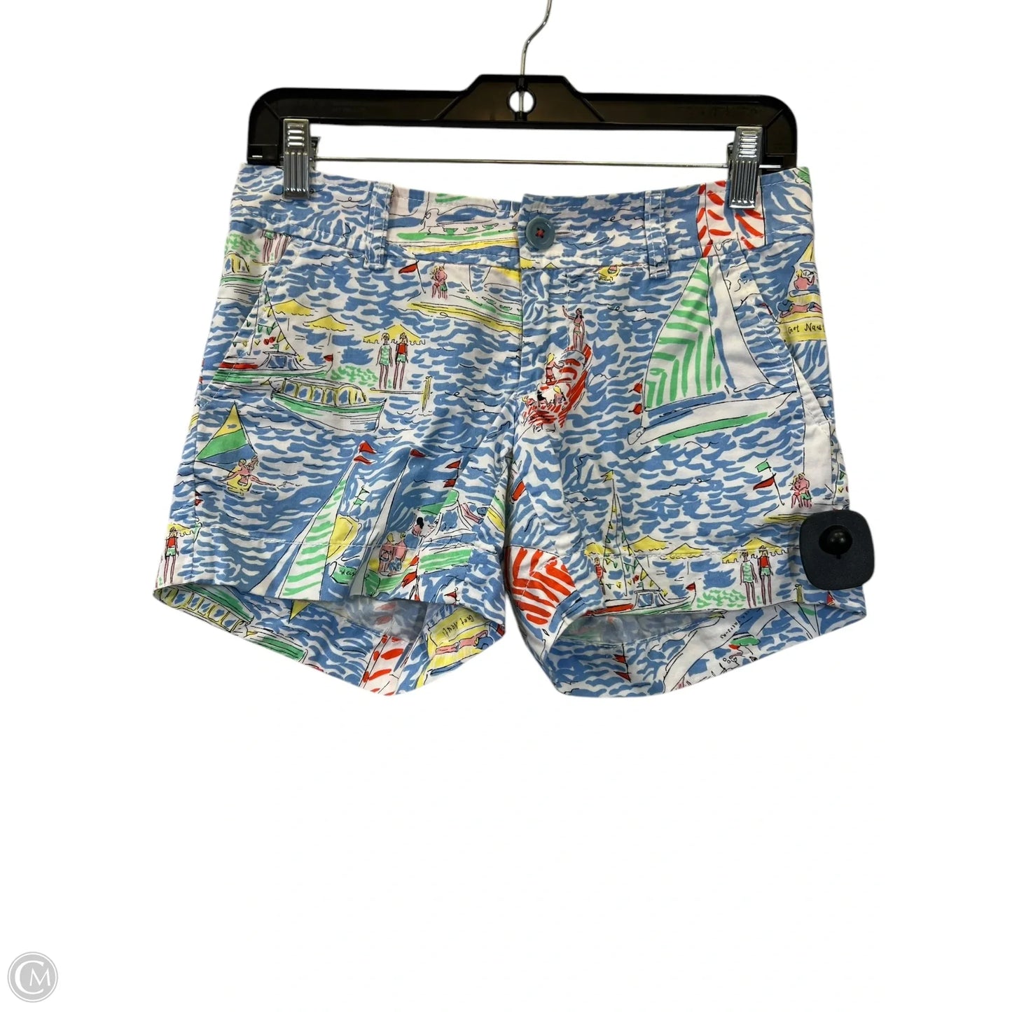 Shorts By Lilly Pulitzer In Blue & Green, Size: 0