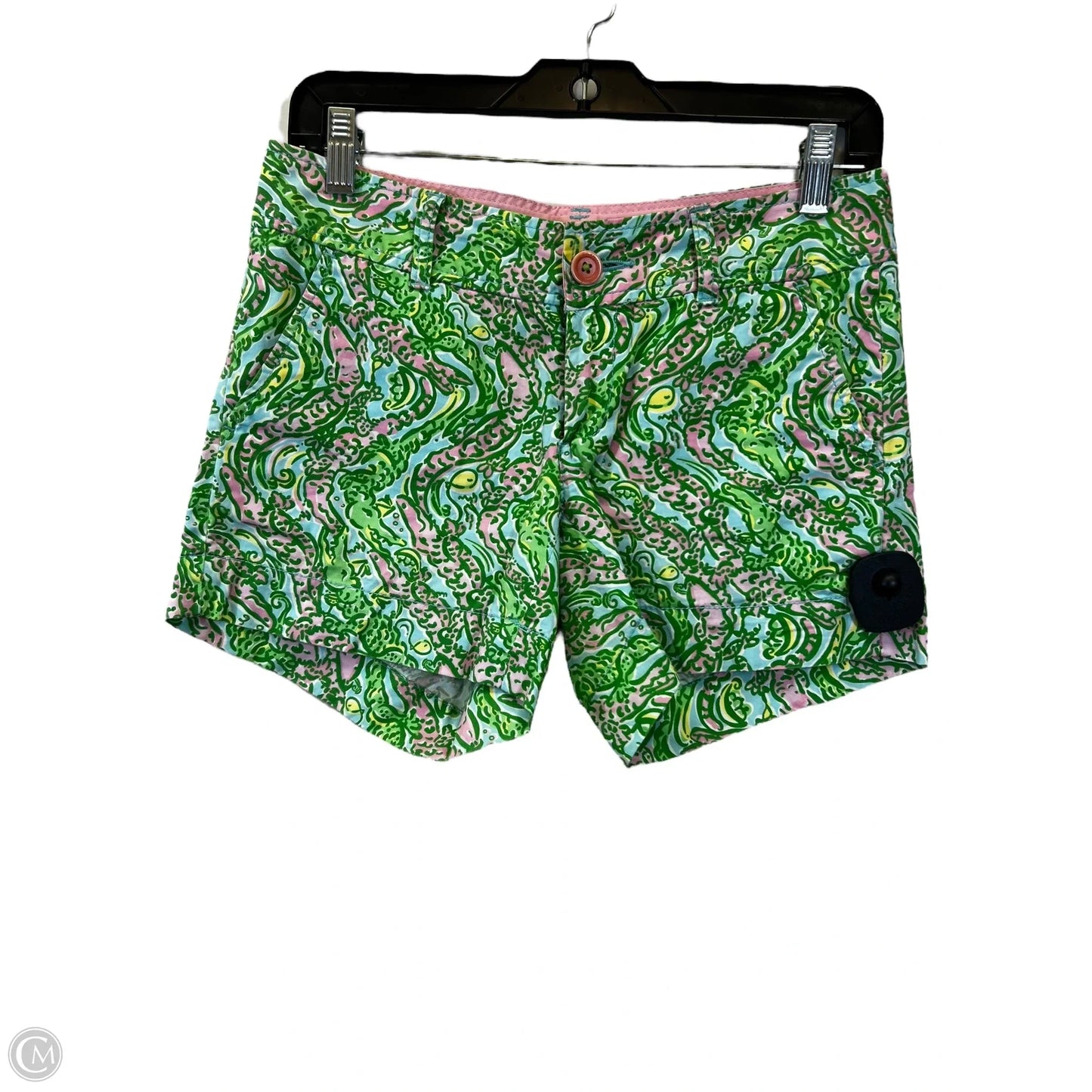 Shorts By Lilly Pulitzer In Green & Pink, Size: 0