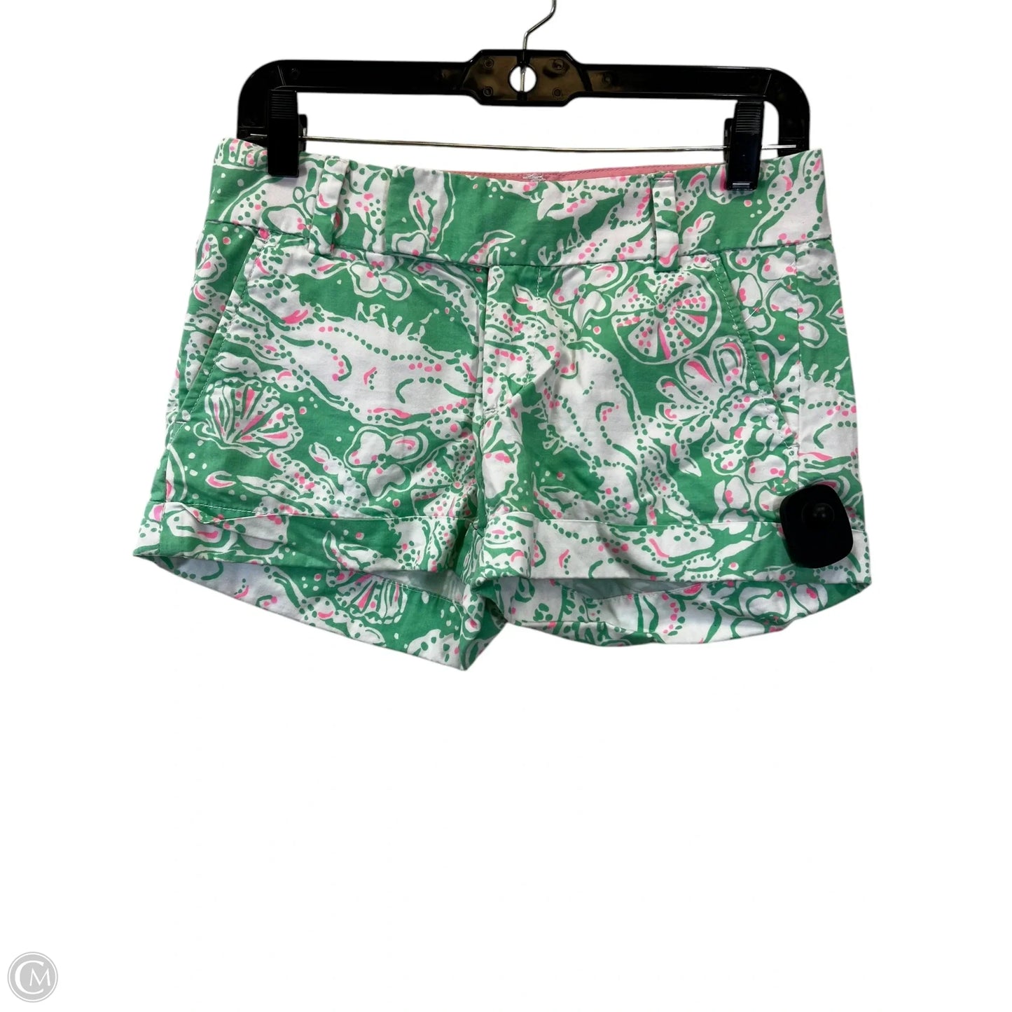 Shorts By Lilly Pulitzer In Green & Pink, Size: 0