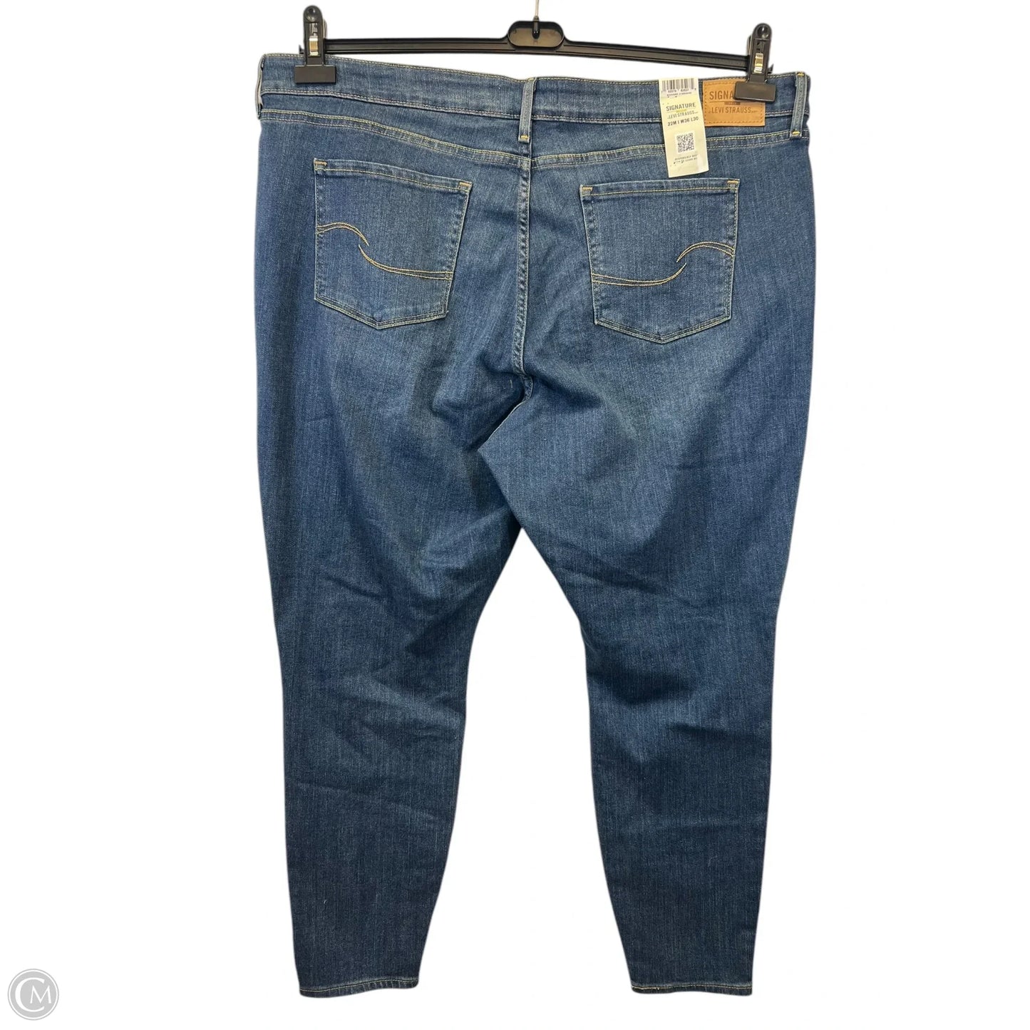 Jeans Skinny By Levis In Blue Denim, Size: 22