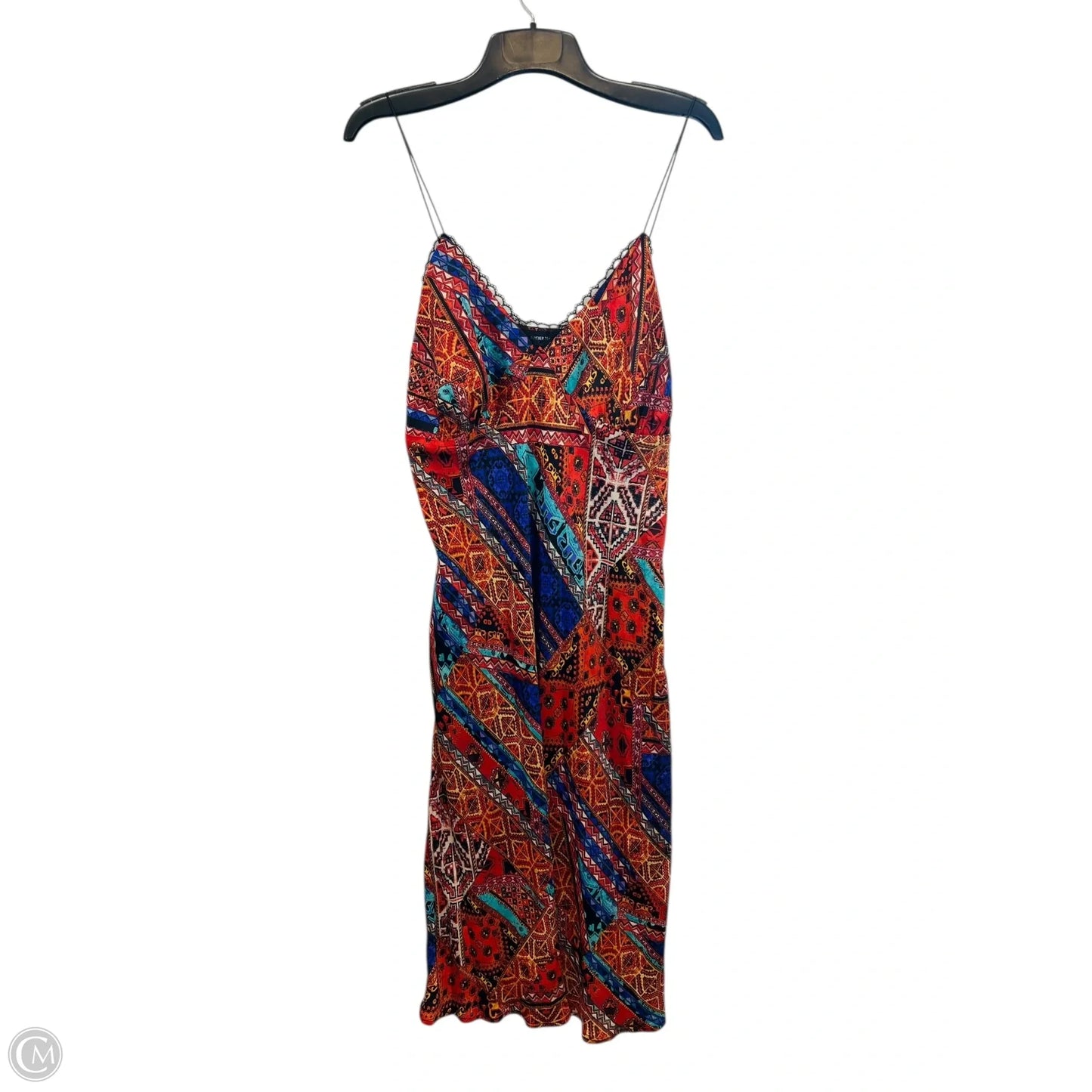 open lace back dress Dress Casual Maxi By Forever 21 In Blue & Orange, Size: 3x open lace back dress Dress Casual Maxi By Forever 21 In Blue & Orange, Size: 3x