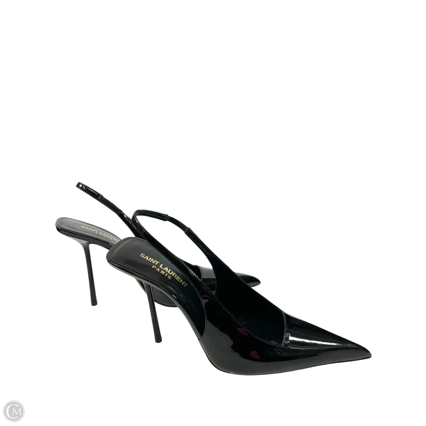 Shoes Luxury Designer By Yves Saint Laurent In Black, Size: 9.5