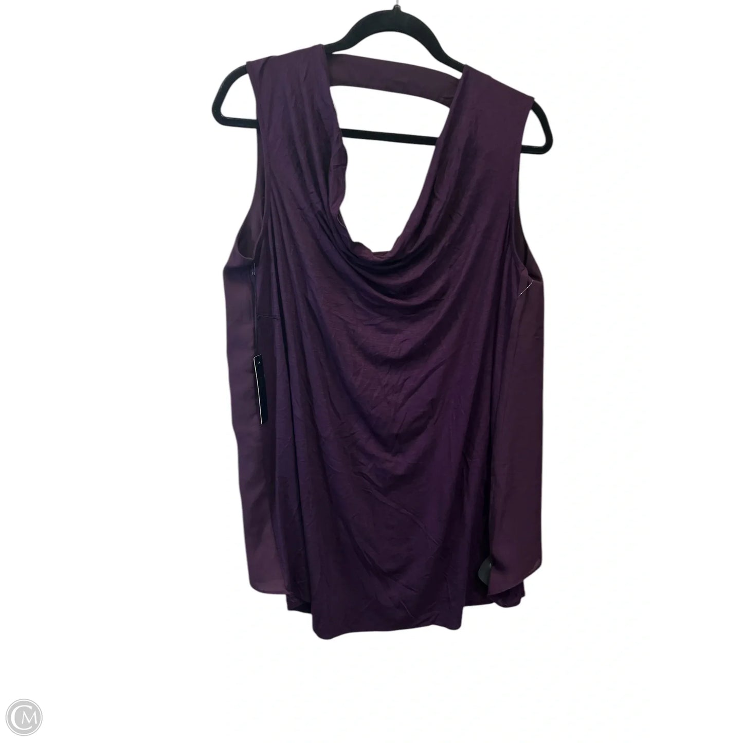 Top Sleeveless Designer By Bcbgmaxazria In Purple, Size: M
