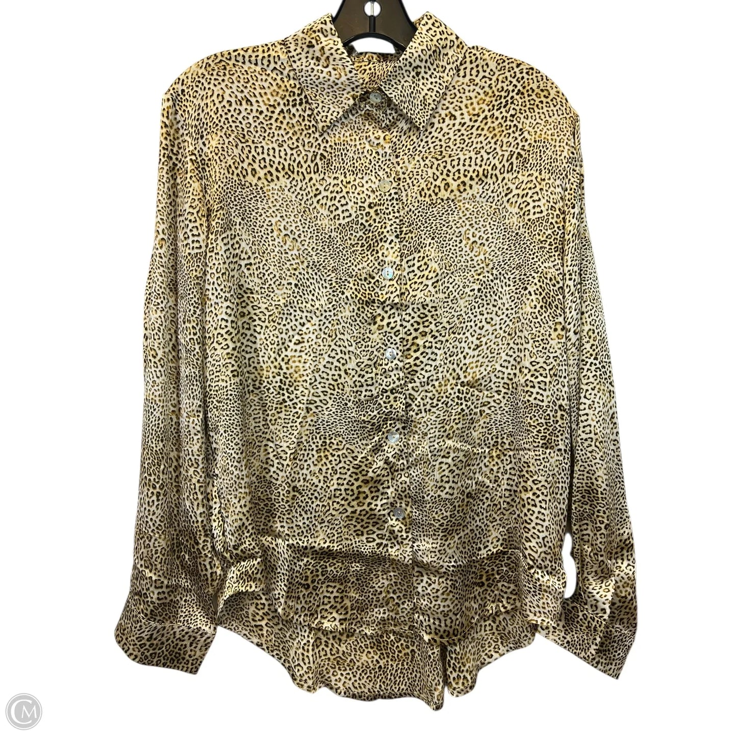 Top Long Sleeve By Q2 In Animal Print, Size: S