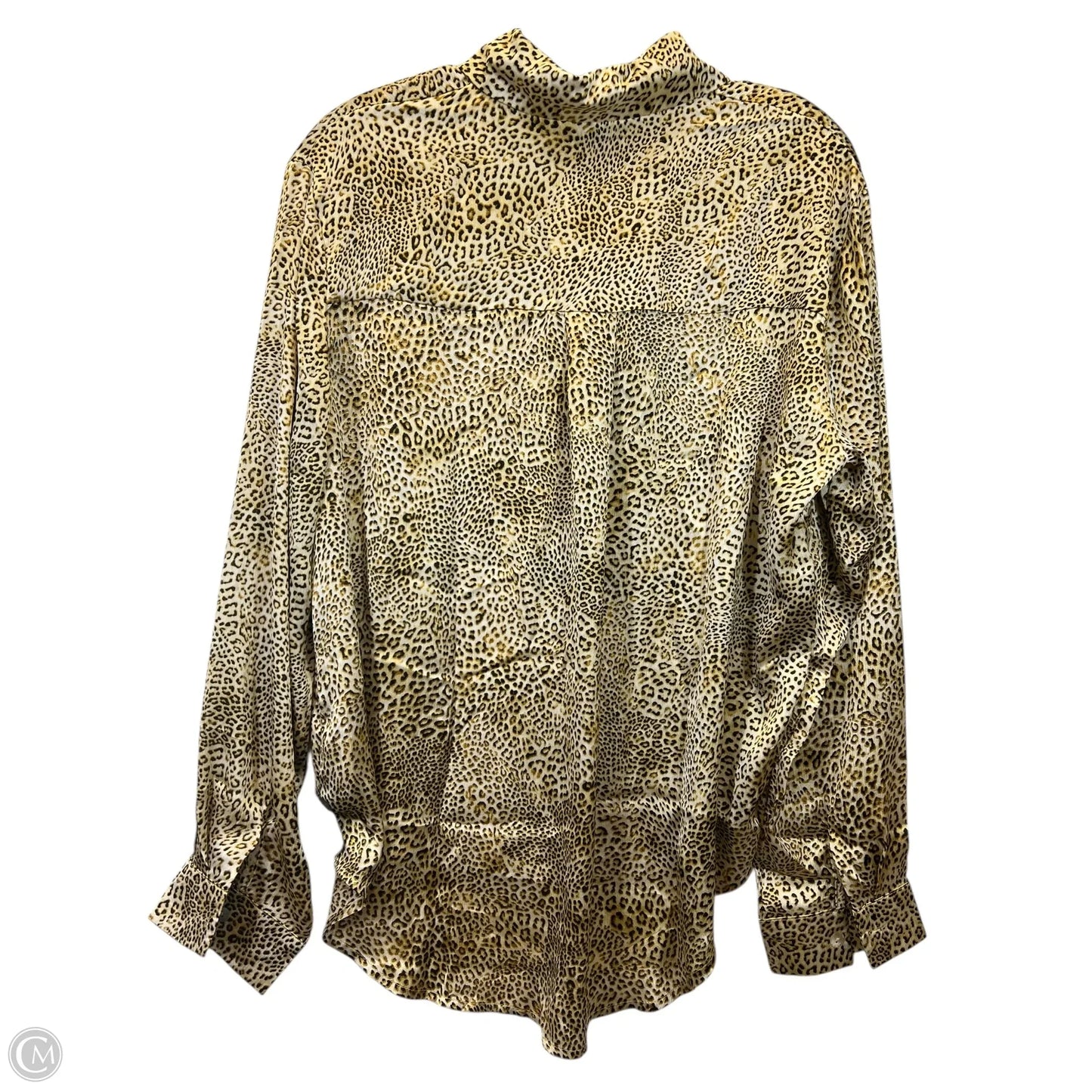 Top Long Sleeve By Q2 In Animal Print, Size: S