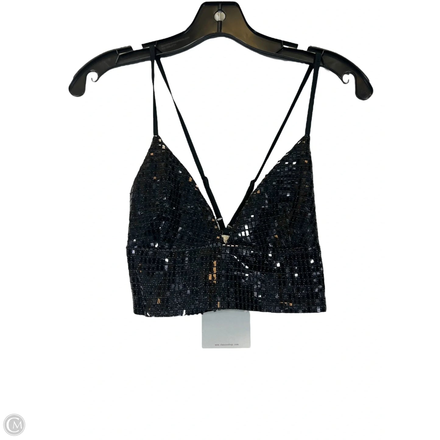 Top Sleeveless By Fanco In Black, Size: M