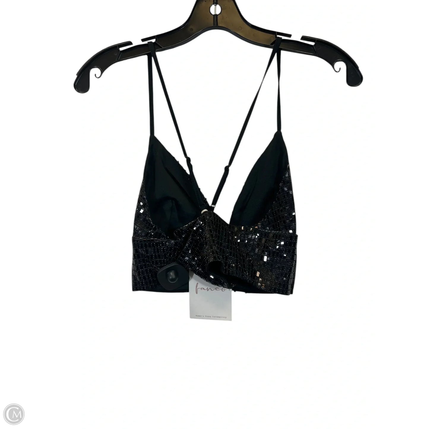 Top Sleeveless By Fanco In Black, Size: M