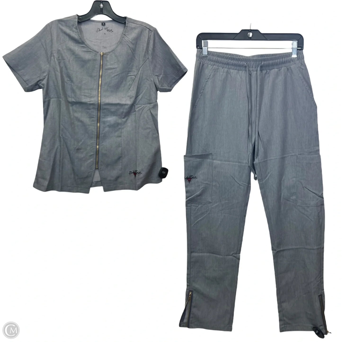 Pants Set 2pc By Danni Monet’s In Grey, Size: M