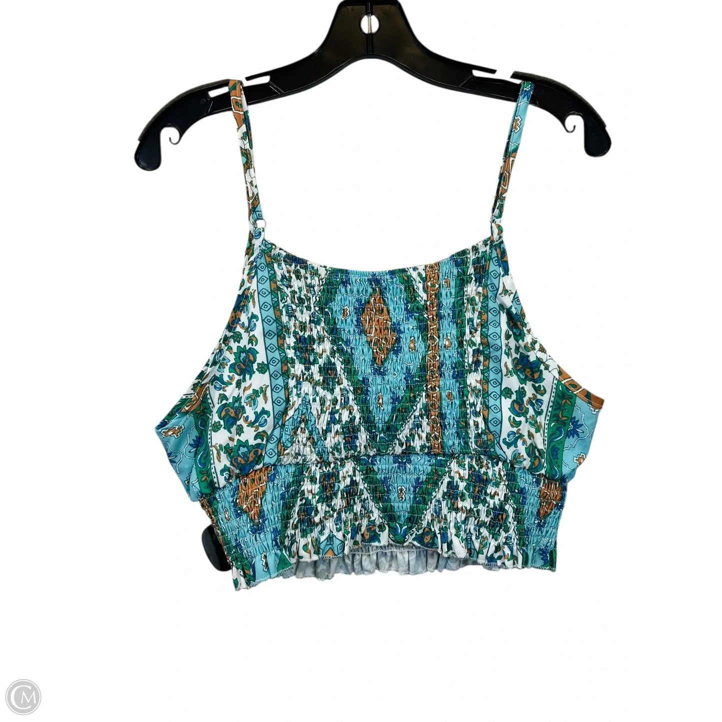 Pants Set 2pc By Shein In Blue & Green, Size: 1x