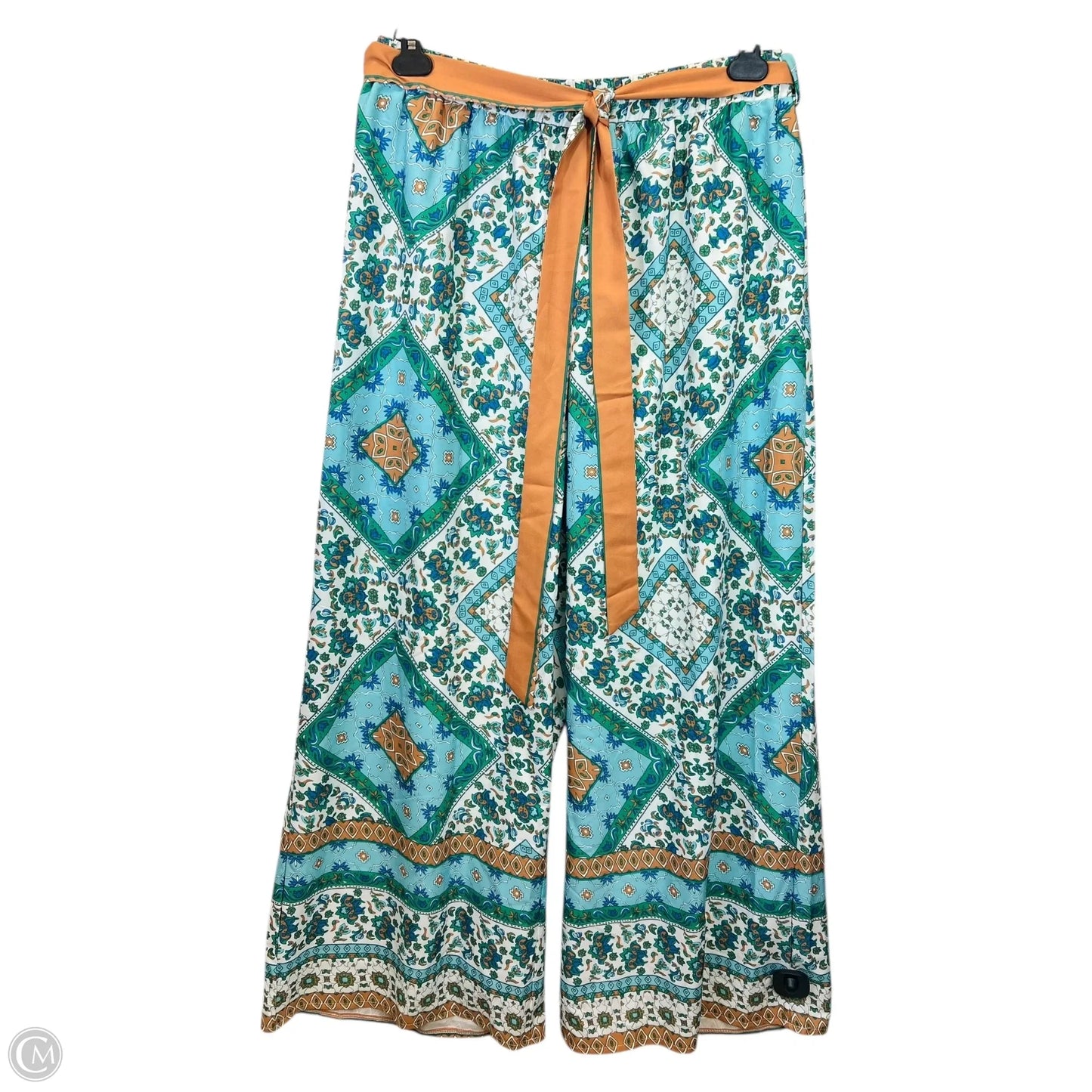 Pants Set 2pc By Shein In Blue & Green, Size: 1x