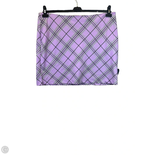 Athletic Skort By Greg Norman In Plaid Pattern, Size: 18