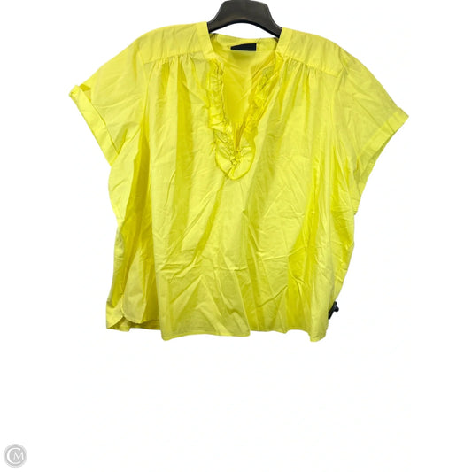 Top Short Sleeve By Lane Bryant In Yellow, Size: 4x