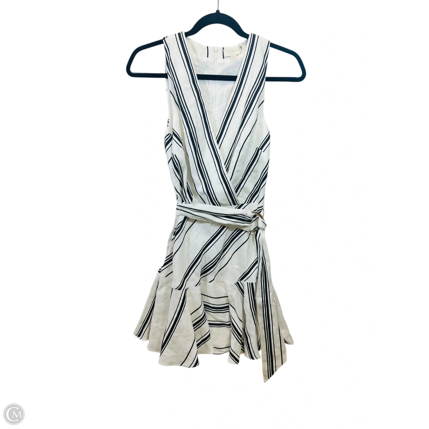 Dress Designer By Ted Baker In Striped Pattern, Size: Xs