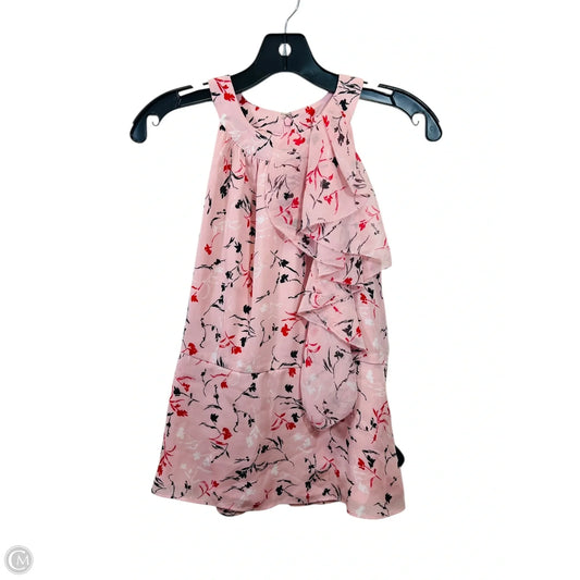 Top Sleeveless By White House Black Market In Pink & Red, Size: Xs
