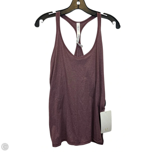 Athletic Tank Top By Lululemon In Red, Size: 8