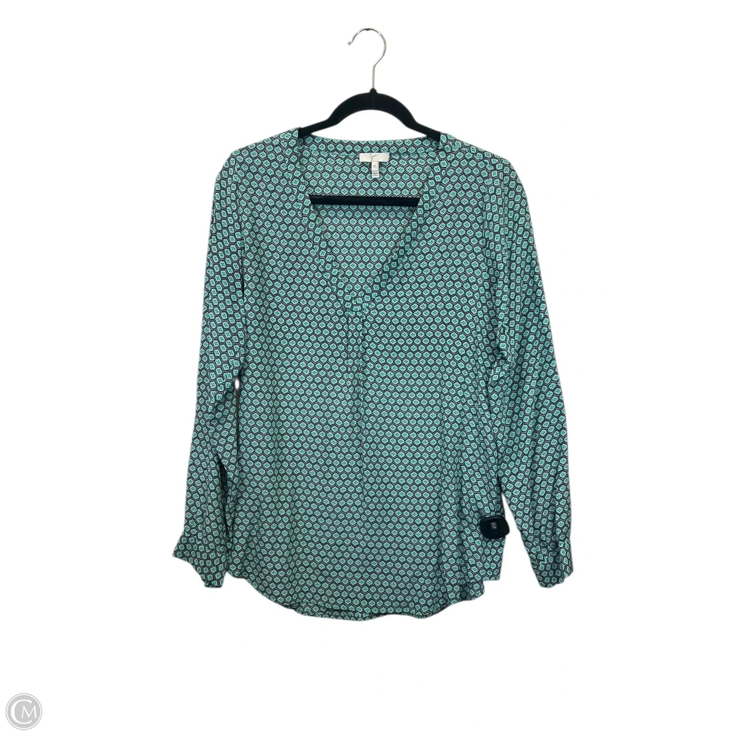 Top Long Sleeve Designer By Joie In Teal, Size: Xs