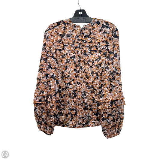 Top Long Sleeve By Sanctuary In Floral Print, Size: S