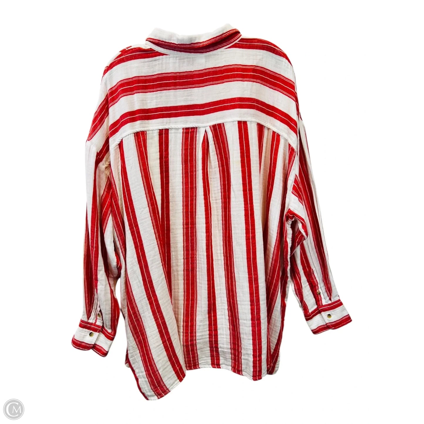 Pants Suit 2pc By Old Navy In Red & White, Size: 2x