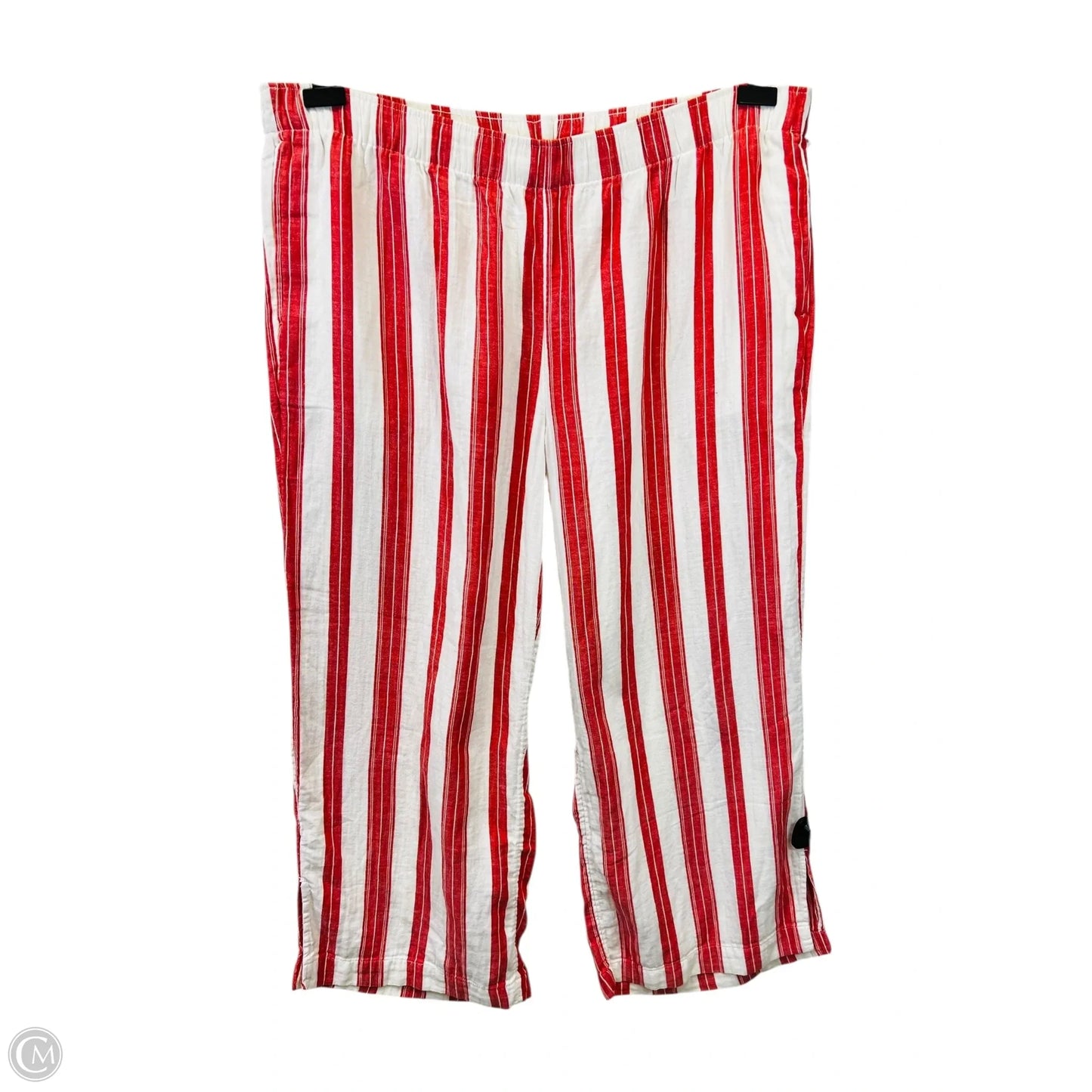 Pants Suit 2pc By Old Navy In Red & White, Size: 2x