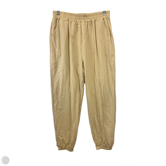 Pants Joggers By C+D+M In Tan, Size: L