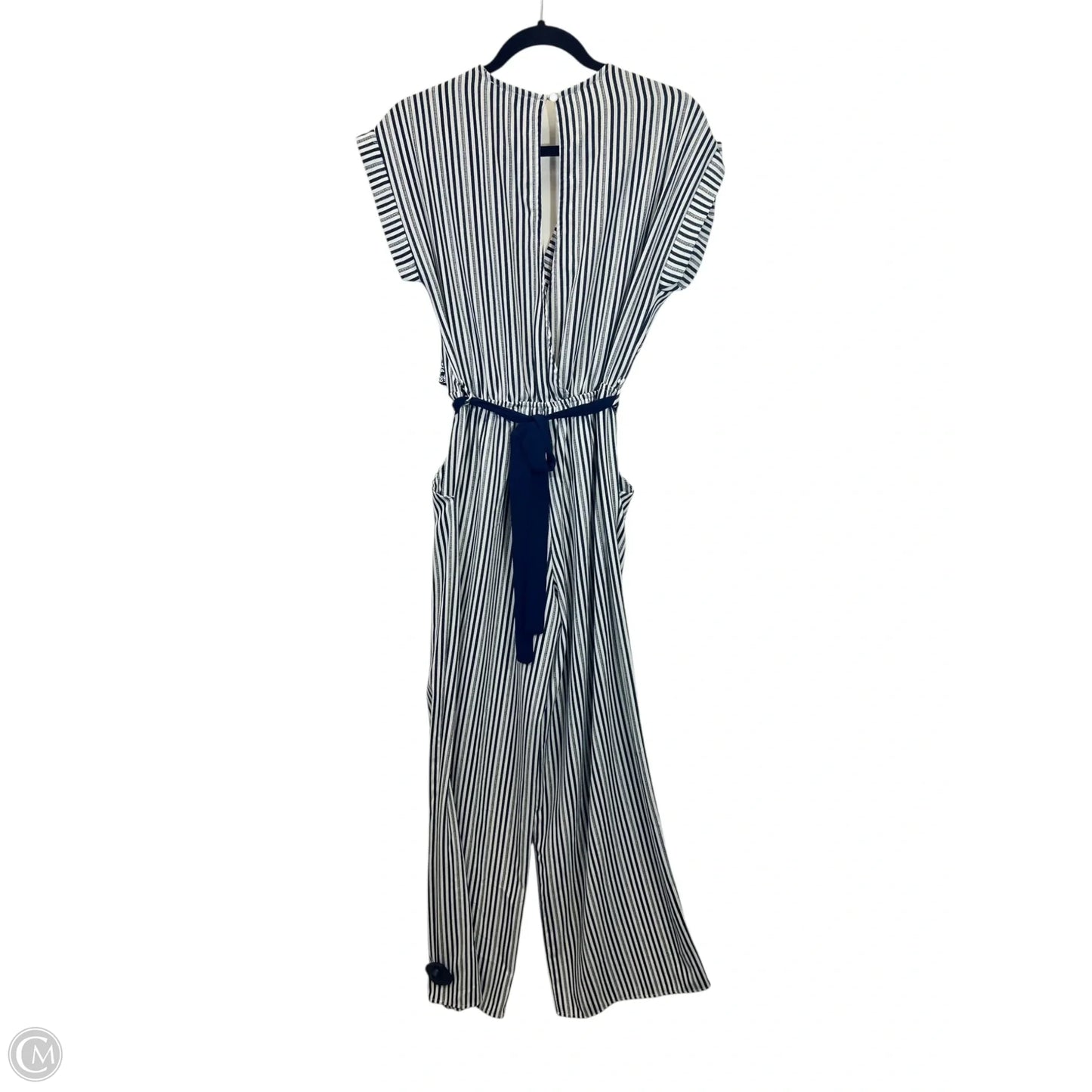 Jumpsuit By Monteau In Striped Pattern, Size: L