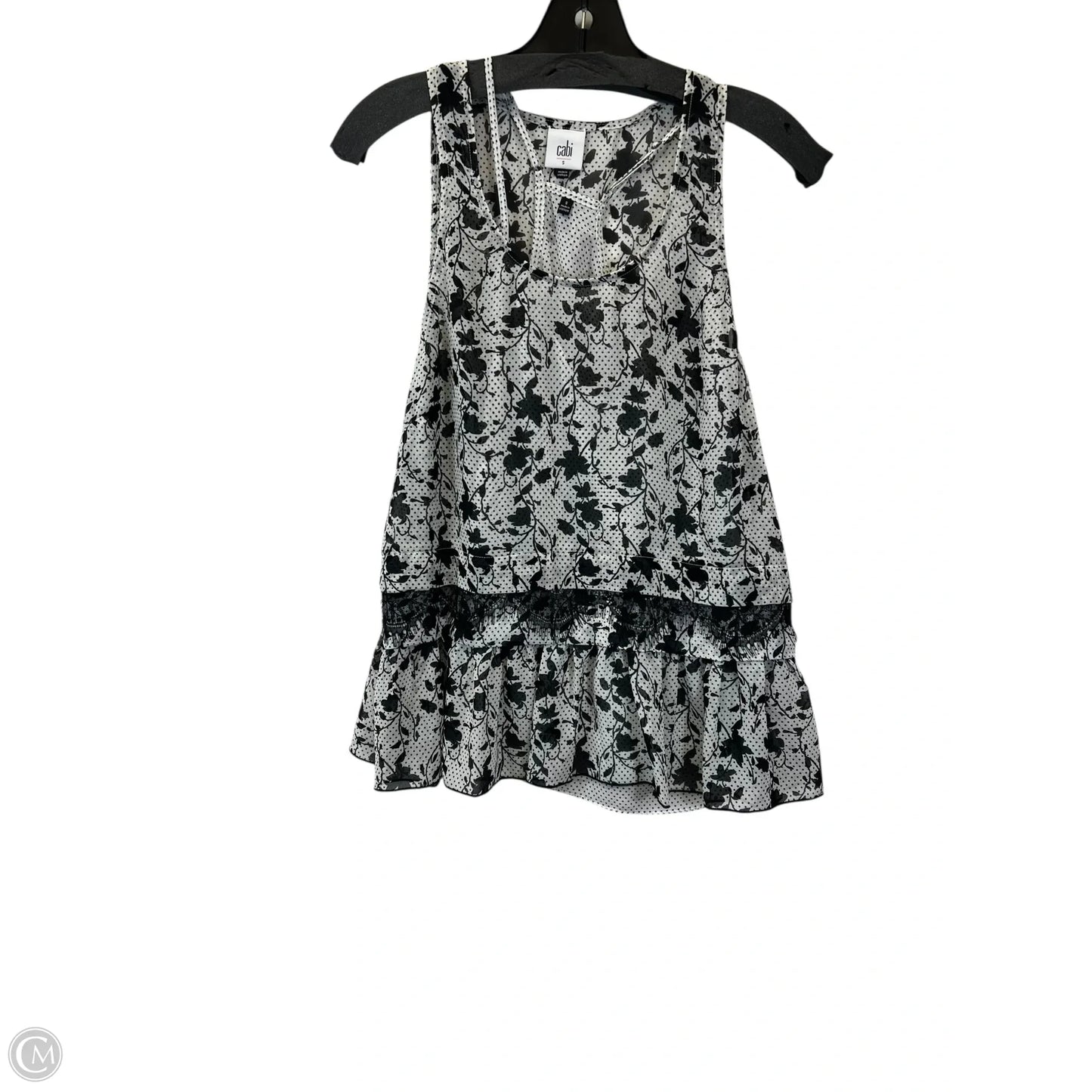 Top 2pc Sleeveless By Cabi In Polkadot Pattern, Size: S