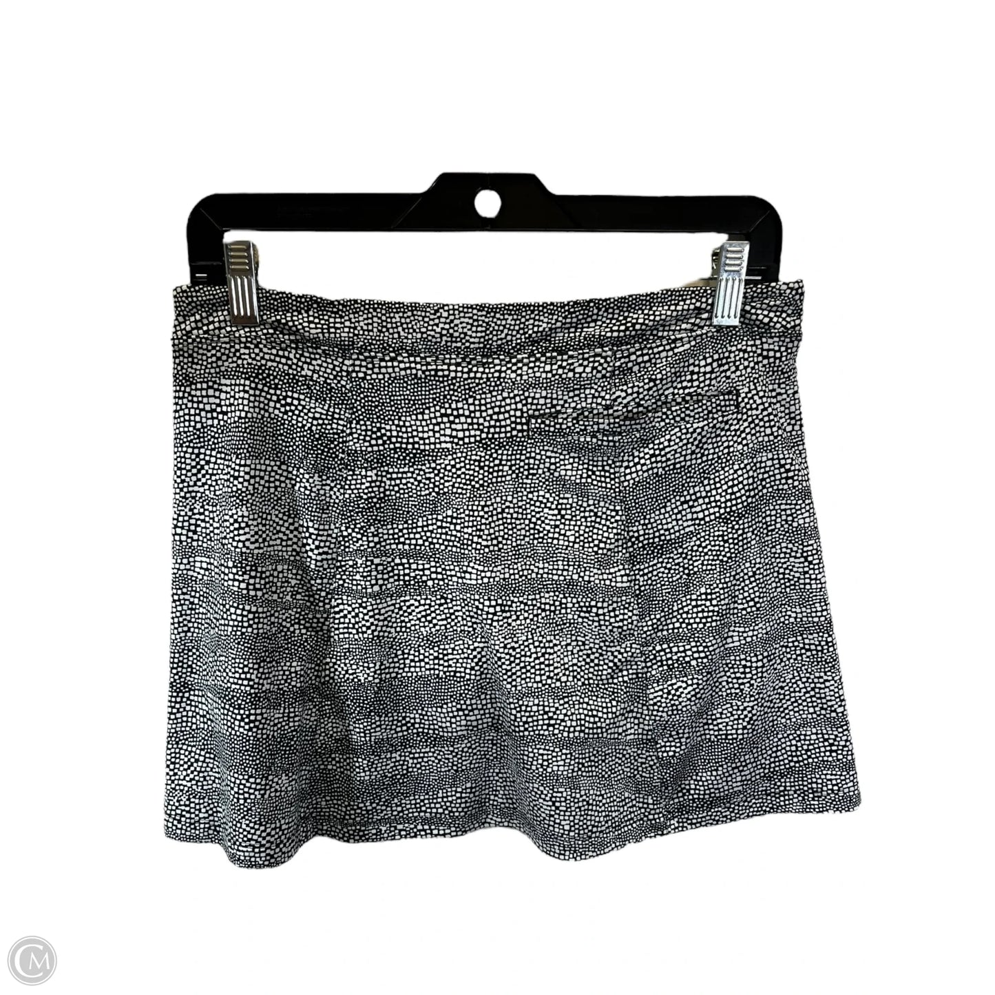 Athletic Skort By Nike In Black & White, Size: L