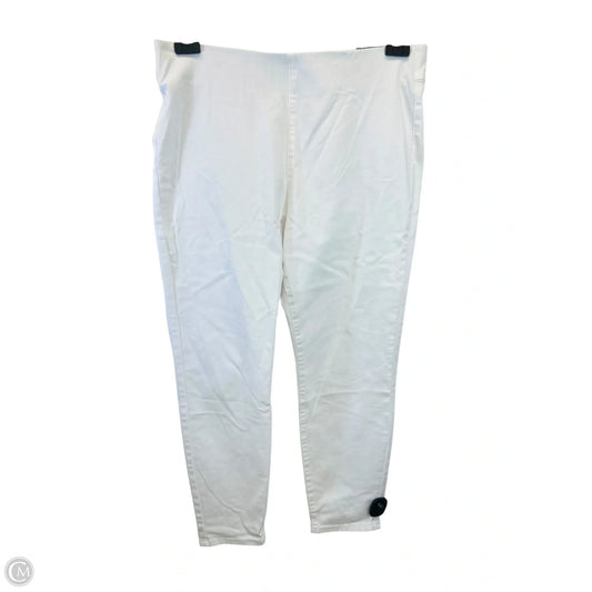Pants Cropped By Soft Surroundings In White, Size: Xl