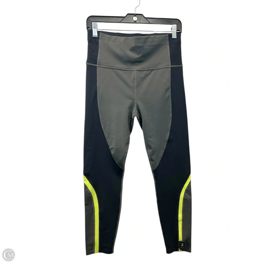 Athletic Leggings By Athleta In Black & Green, Size: M
