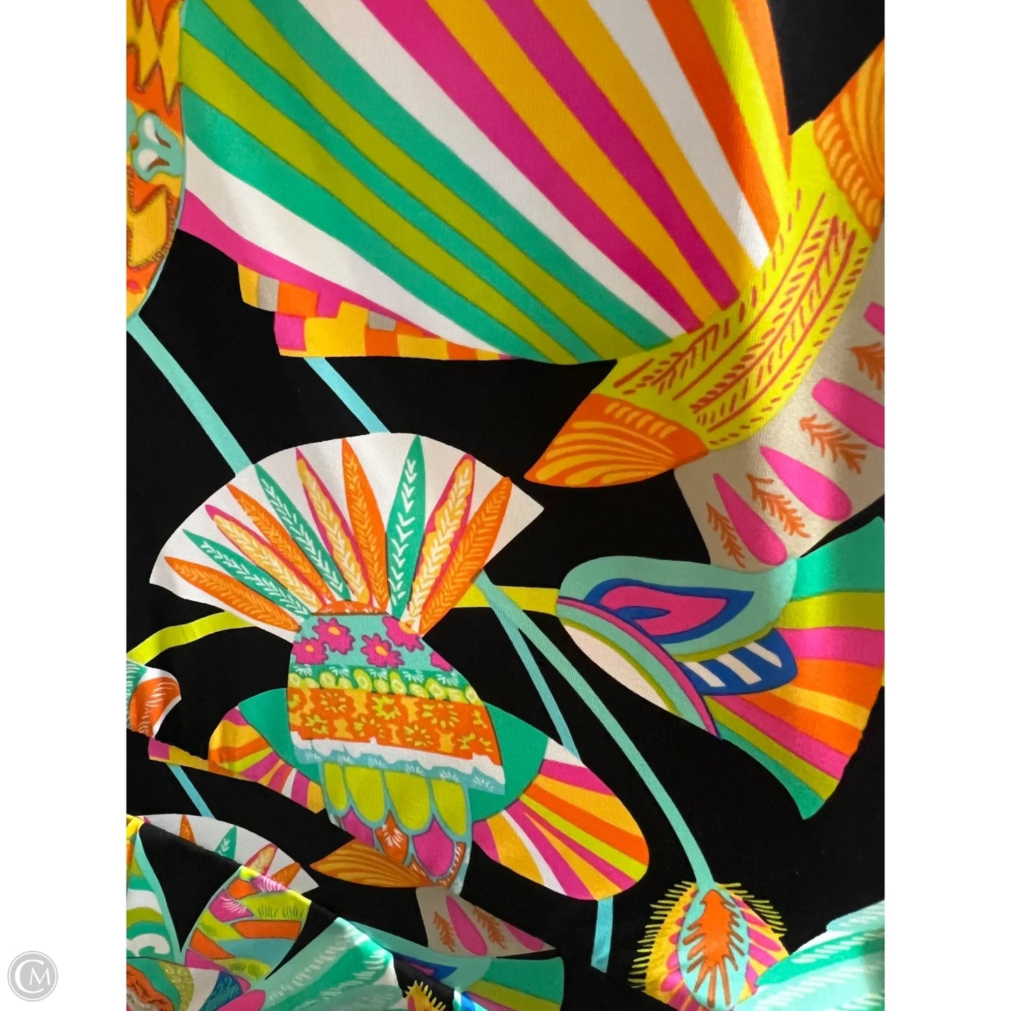 Jumpsuit Designer By Trina Turk In Black & Pink, Size: M