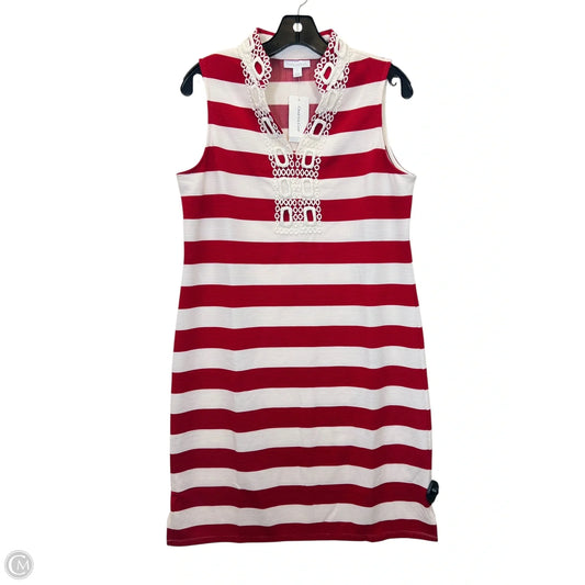 Dress Casual Midi By Charter Club In Red & Yellow, Size: M