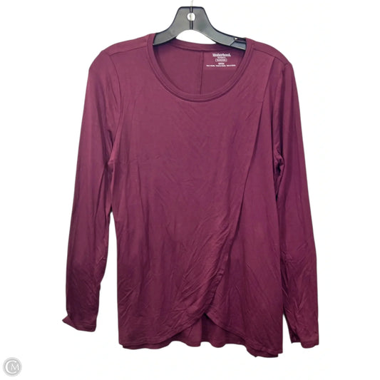 Maternity Top Long Sleeve By Motherhood, Size: S