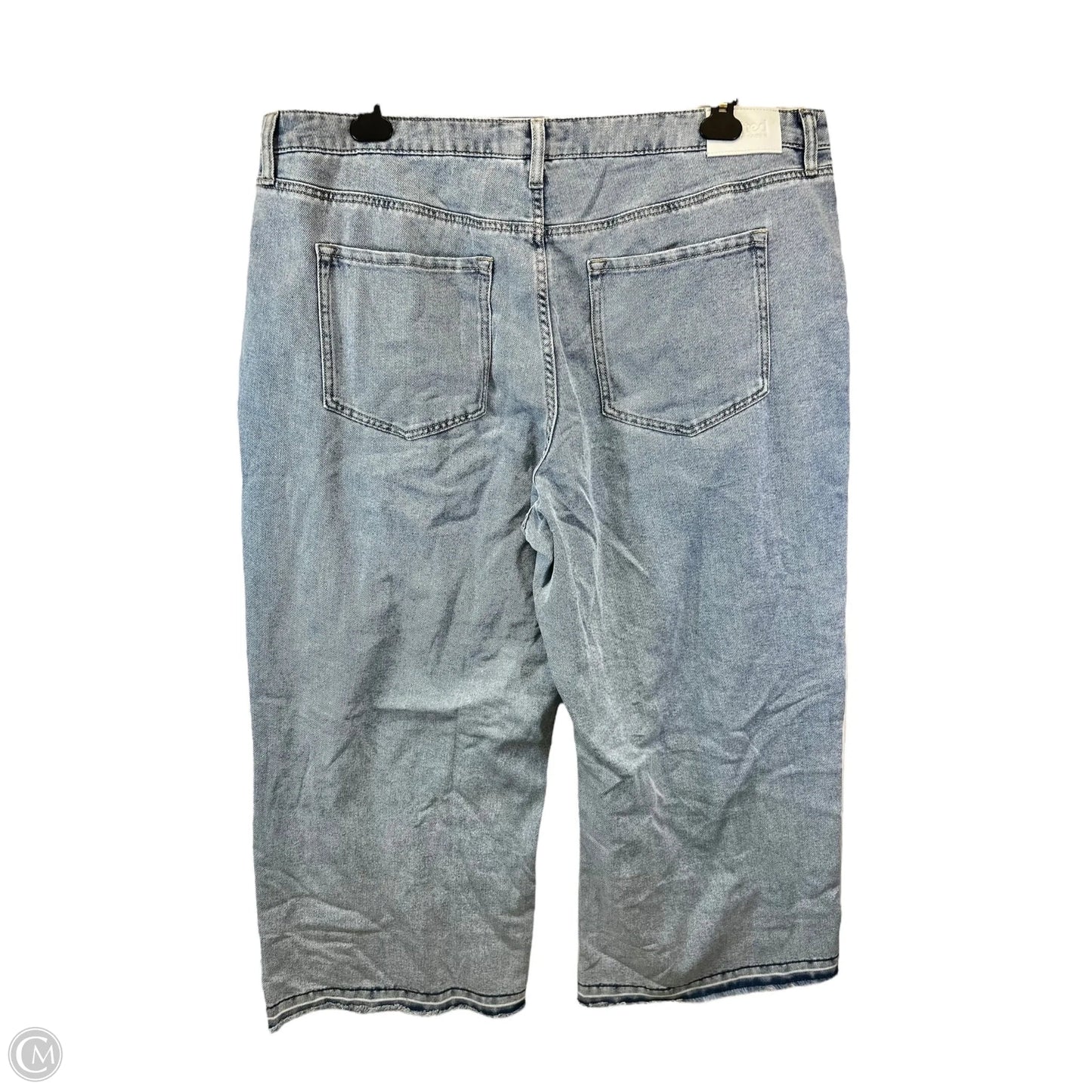 Jeans Wide Leg By Edited In Blue Denim, Size: 18