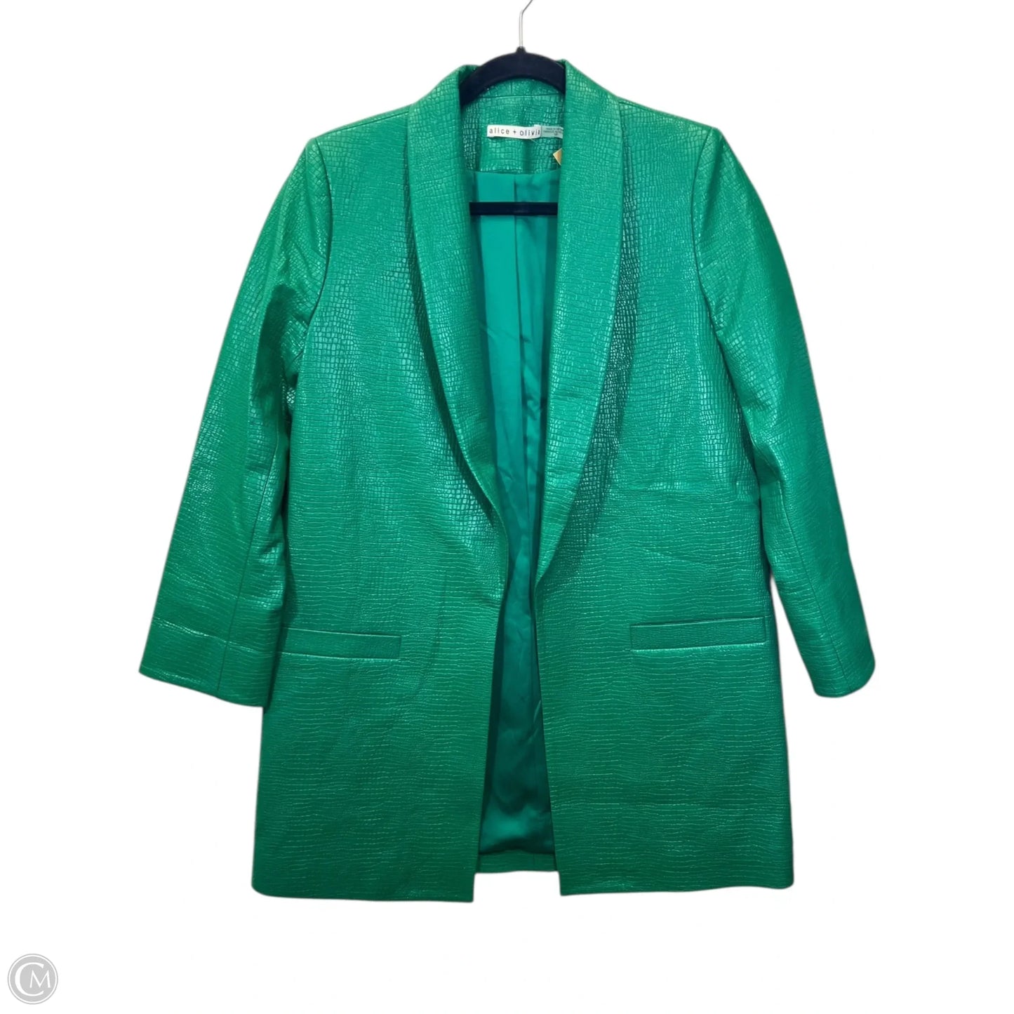 Jacket Designer By Alice + Olivia In Green, Size: S