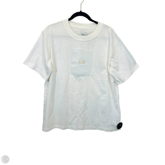 Top Short Sleeve Designer By Cma In White, Size: S
