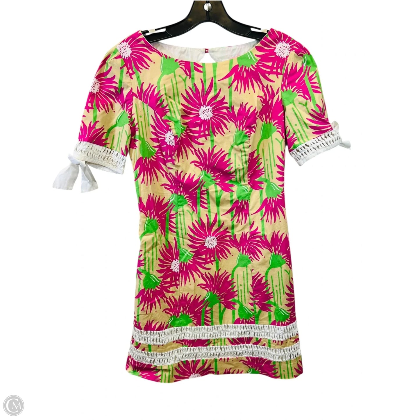 Dress Casual Midi By Lilly Pulitzer In Tropical Print, Size: 0