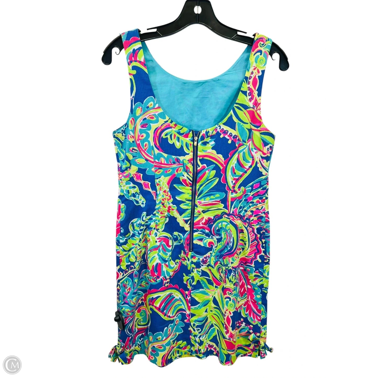 Dress Casual Midi By Lilly Pulitzer In Blue & Green, Size: 4