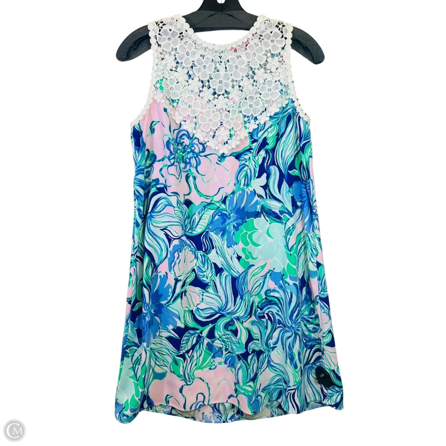 Dress Casual Midi By Lilly Pulitzer In Blue & Pink, Size: S