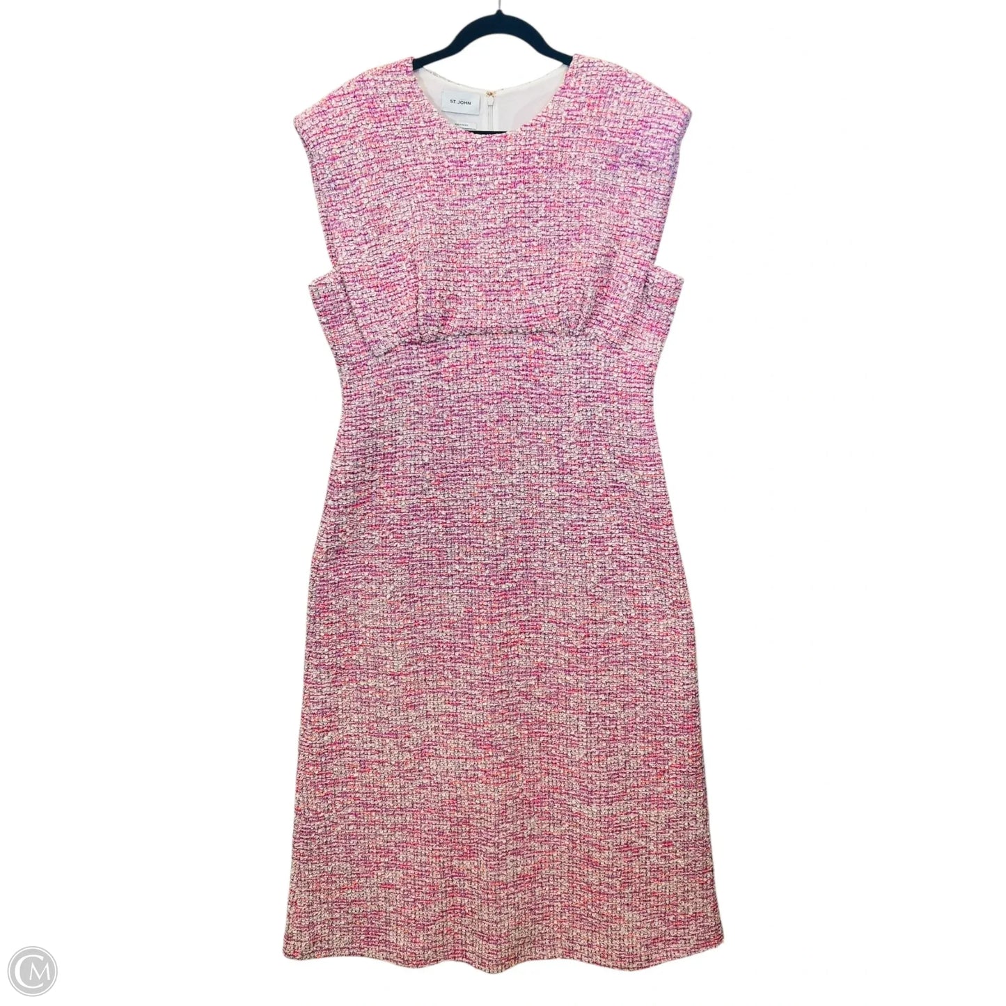 Dress Designer By St. John In Pink & Purple, Size: Xl