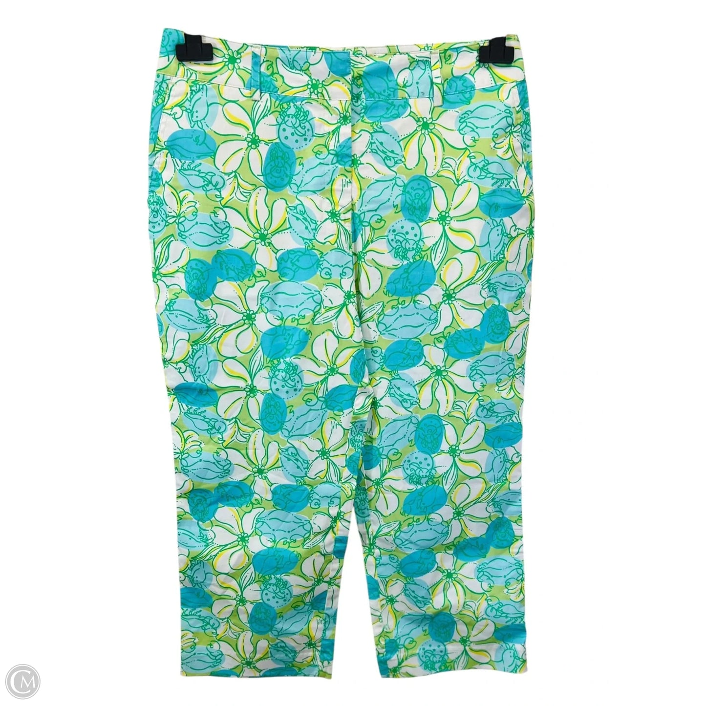 Pants Cropped By Lilly Pulitzer In Blue & Green, Size: 10